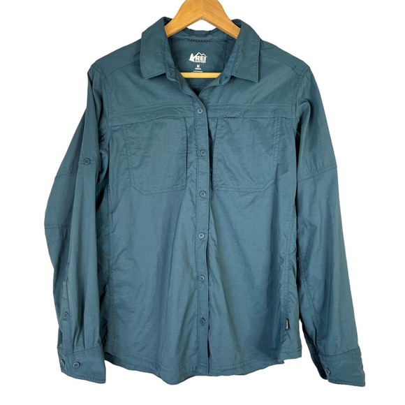 REI Tops Rei Coop Womens Medium Sahara Ls Vented Lightweight Roll